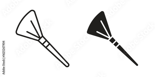 Makeup brush icon vector design element logo template