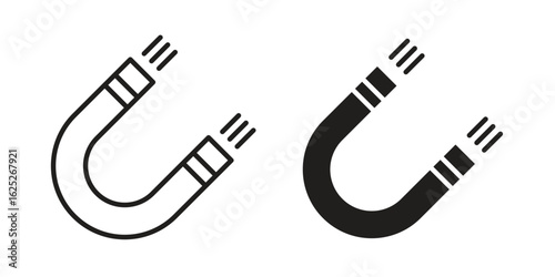 Magnet icon vector design element logo template