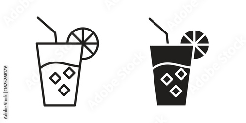 Lemonade icon vector design element logo template