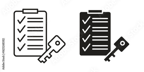 Key takeaway icon vector design element logo template