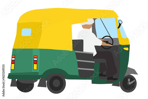 delivery van auto rickshaw cab taxi vehicle