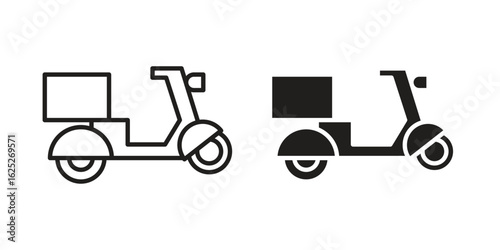 Food delivery icon vector design element logo template