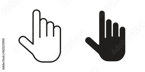 Cursor hand icon vector design element logo template