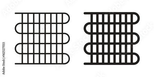 Condenser coil icon vector design element logo template