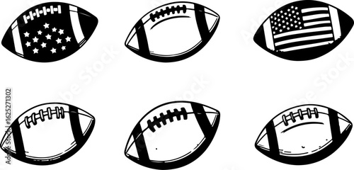 football, American football, Man Vector Bundle