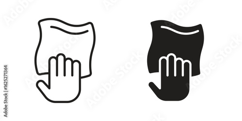 Cleaning cloth icon