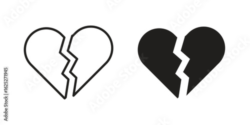 Broken heart icon