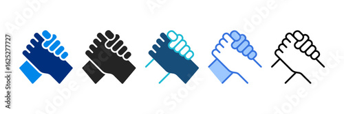Support Icon Set Multiple Style Vector Illustration	