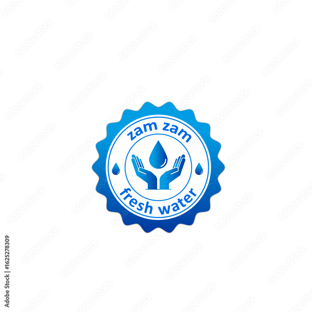 Naklejka premium fresh water logo design