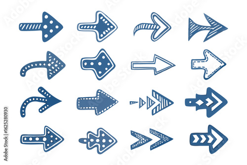 Arrows Array: A curated collection of arrows. These graphical elements are versatile, useful for digital or print projects.