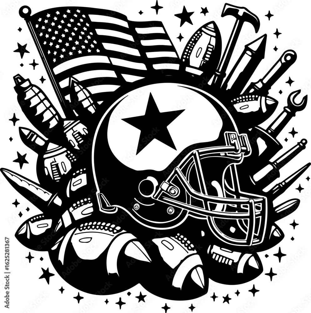 Fototapeta premium Gridiron Glory