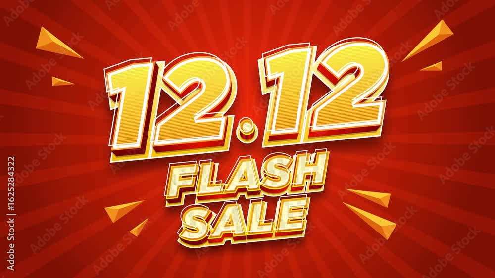 12.12 motion video for shopping flash sale campaign advertisement on red background. Ads for web, social media, online shopping 12.12 motion video for shopping flash sale campaign advertisement on red background. Ads for web, social media, online shopping