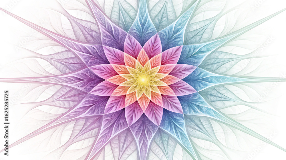 Obraz premium Colorful abstract flower background with pink daisies and spring blossoms
