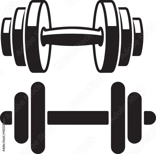 dumbbell isolated on white