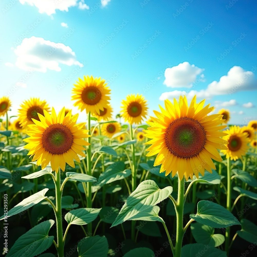 Fototapeta premium Sunflower Golden Morning