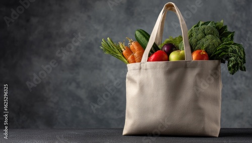 Reusable grocery bag filled with fresh produce (3)
