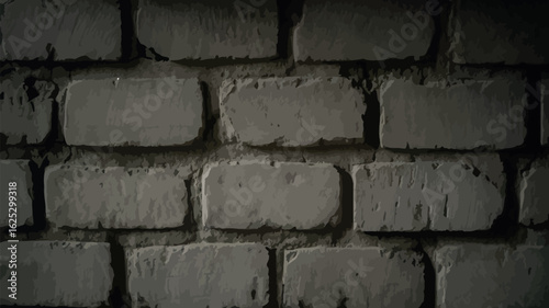 Close up of a weathered old brick wall texture with rough surfaces