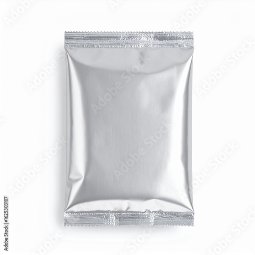 Empty silver foil packet