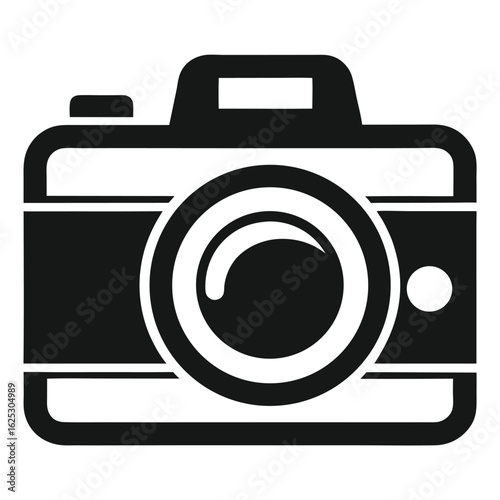 Digital camera icon isolated on white background
