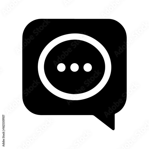 minimalis design speech bubble icon