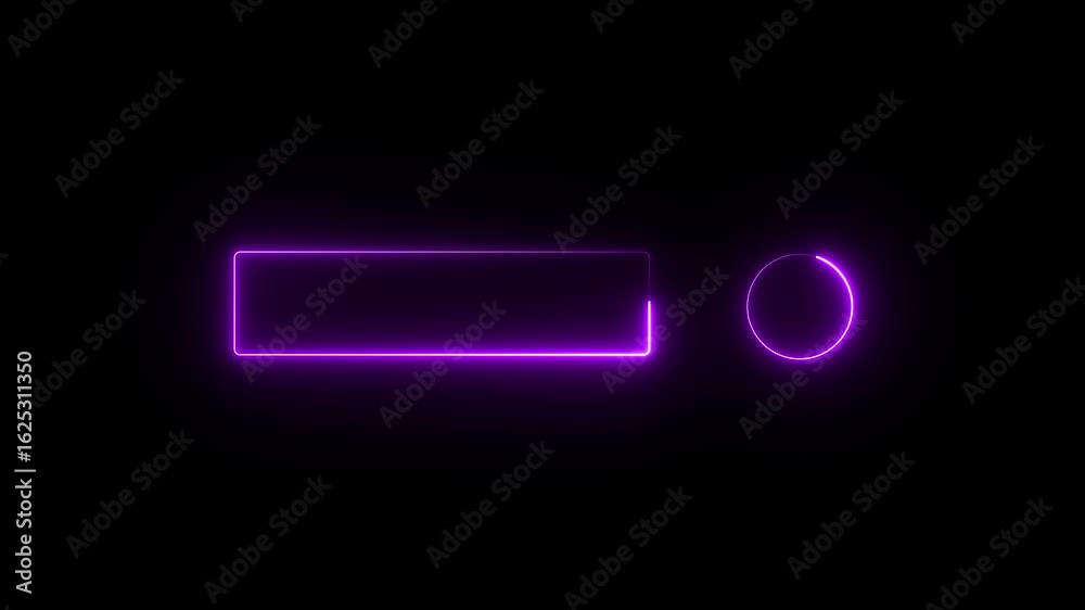 abstract purple spectrum seamless loop animation with glowing ultraviolet lines, neon box pattern for LED screens and web backgrounds