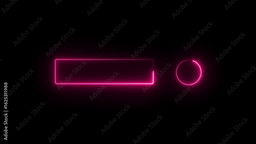 abstract pink spectrum seamless loop animation with glowing ultraviolet lines, neon box pattern for LED screens and web backgrounds