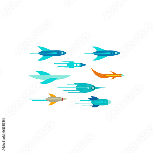  different sea glider set   