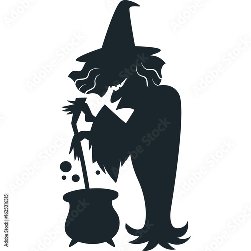 witch with broom