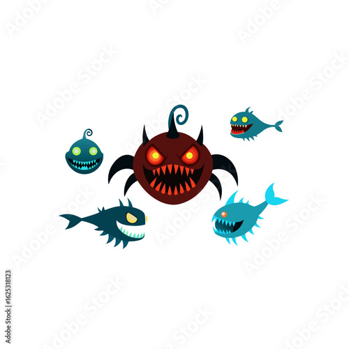 different abyssal creature set  