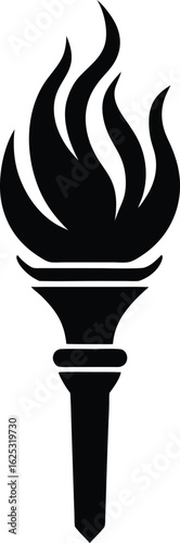 Torch Silhouette Icon