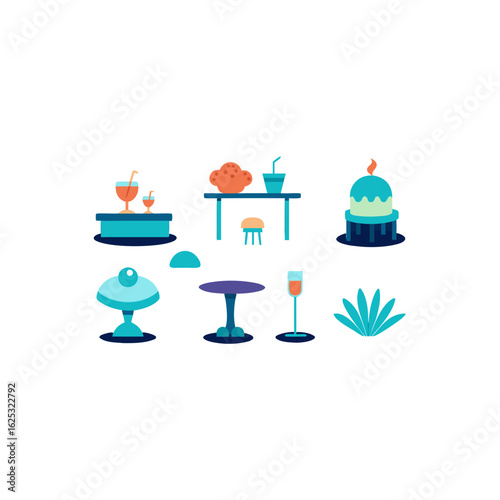  different undersea caf  set 