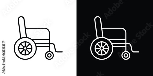 Wheelchair icon symbol template for graphic and web design collection logo vector illustration