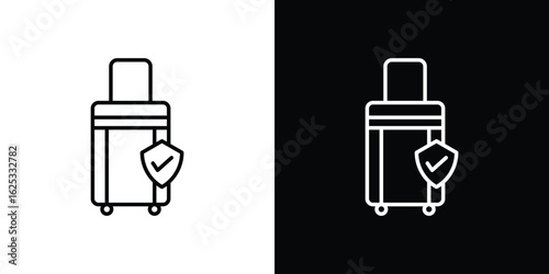 Travel insurance icon symbol template for graphic and web design collection logo vector illustration