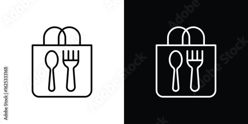 Take away food icon symbol template for graphic and web design collection logo vector illustration