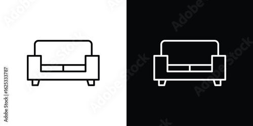 Sofa icon symbol template for graphic and web design collection logo vector illustration