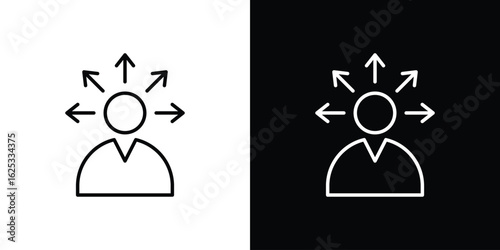 Self awareness icon symbol template for graphic and web design collection logo vector illustration