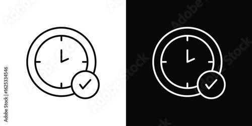 Save time icon symbol template for graphic and web design collection logo vector illustration