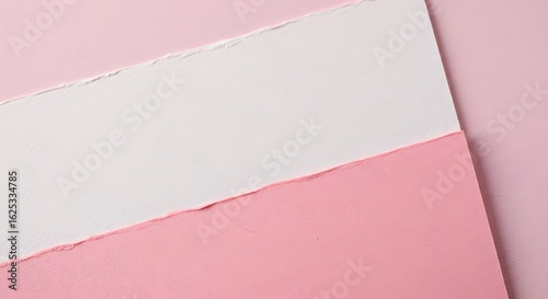 Torn Paper on Pink – Minimal Abstract Background Design