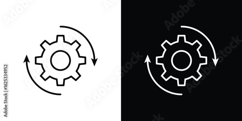 Recovery gear icon symbol template for graphic and web design collection logo vector illustration