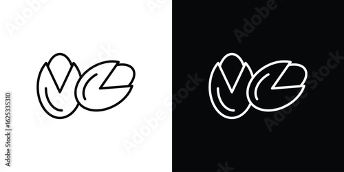 Pistachio icon symbol template for graphic and web design collection logo vector illustration