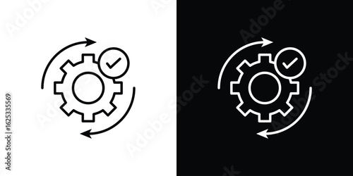 Optimization icon symbol template for graphic and web design collection logo vector illustration