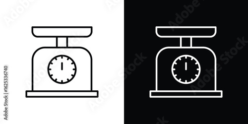 Kitchen scales icon symbol template for graphic and web design collection logo vector illustration