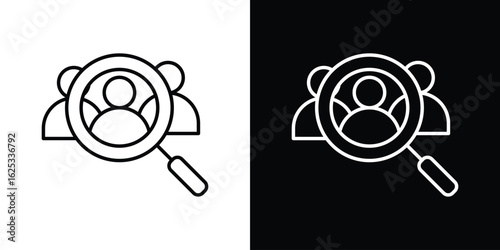 Job candidate icon symbol template for graphic and web design collection logo vector illustration