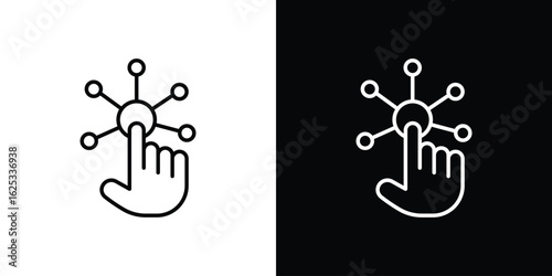 Interaction icon symbol template for graphic and web design collection logo vector illustration