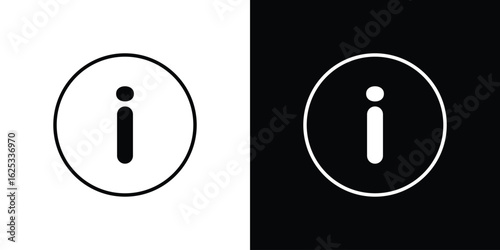 Info icon symbol template for graphic and web design collection logo vector illustration