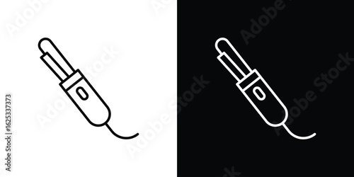 Hair curler icon symbol template for graphic and web design collection logo vector illustration