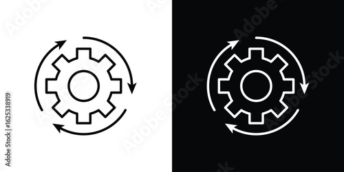 Continuous changes icon symbol template for graphic and web design collection logo vector illustration