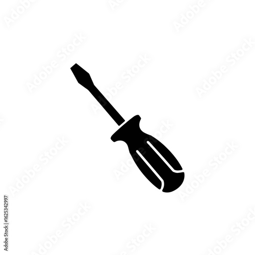 Silhouette flathead screwdriver