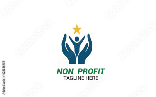 Innovative Charity Logo Vector Design, Nonprofit Logo Collection for Community Care template