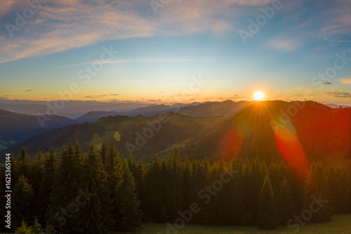 Photography Aerial view of amazing mountain landscape